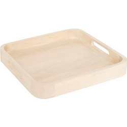 Δίσκος Mango φυσικό 34X34x4 cm - Plastona
