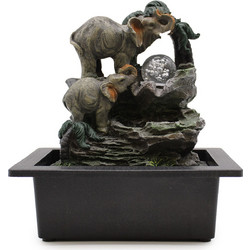 Tabletop Water Feature - 30cm - Elephant Family