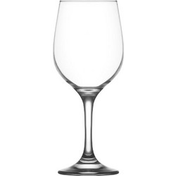 LAV Σετ Ποτήρια Κρασιού Γυάλινα Κολωνάτα Fame 400ml 6τμχ LVFAM56348F