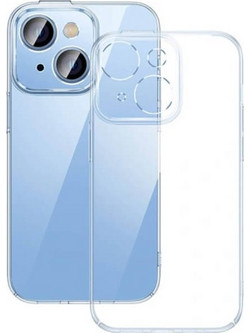 BASEUS CRYSTAL TRANSPARENT CASE AND TEMPERED GLASS SET IPHONE 14 PLUS