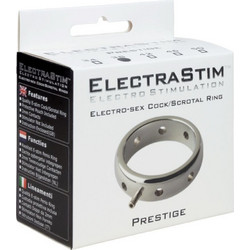 ElectraStim Prestige Electromagnetic Metal Penis Ring 50mm Σετ Δαχτυλίδια Πέους & Όρχεων Μεταλλικό 5cm Ασημί 2τμχ