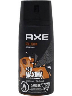 AXE Collision Leather & Cookies Ανδρικό Αποσμητικό Spray 48h Χωρίς Αλουμίνιο 150ml