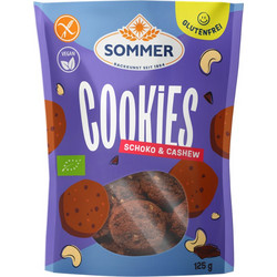 Sommer Βιολογικά Μπισκότα Chocolate & Cashew Χωρίς Γλουτ΄ενη 125g 18558