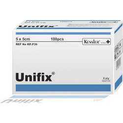 Kessler Unifix Μη Αποστειρωμένες Γάζες 5x5cm 100τμχ