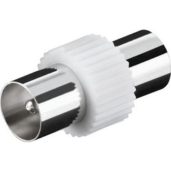 GOOBAY GOOBAY αντάπτορας καλωδίου coaxial 11535, αρσενικό, λευκό, 10τμχ