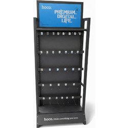 Stand Hoco HN12 S Επιδαπέδιο Σιδερένιο Γκρι (60x30x174 cm) 30 Γάντζων