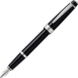 Cross Bailey Light(TM) Polished Black Resin Medium (Μ) Nib Πένα/ Fountain Pen AT0746-1MS