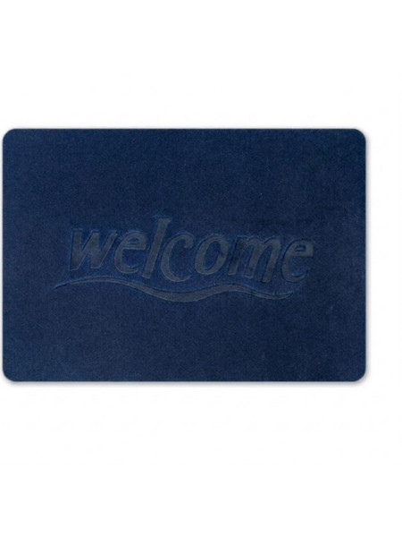 Χαλάκι Εισόδου Welcome Αντιολισθητικό 38x58cm X-6298 - ΜΠΛΕ