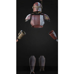 Φιγούρα Cosplay Mandalorian Spirit Helmet 3D εκτυπωμένη