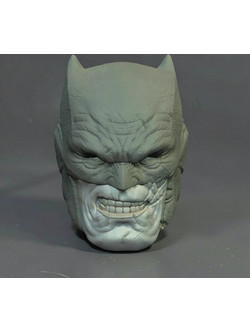 Φιγούρα Custom Head Dark Knight Returns Batman Damage 3D εκτυπωμένη