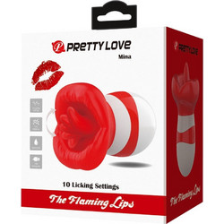 Pretty Love Mina Tongue Stimulator Κλειτοριδικός Δονητής Κόκκινος