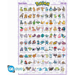 Pokemon - Sinnoh Pokemon Αυθεντική Αφίσα (92x61cm)