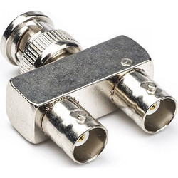 Adapter Nedis BNC Male to 2x BNC Female Nickel-Plated 10τμχ Silver CVGP01946ME