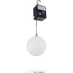 GloboStar(R) 51202 LIFT BALL Επαγγελματικό Φωτιστικό Ειδικών Εφέ Φ30cm KINETIC BALL Light CREE LED 4in1 15W - 15 x 1W LED SMD Chips RGBW - Μέγιστο Μήκος Ανύψωσης 3.5 Μέτρα - AC 220V-240V DMX512 Displa