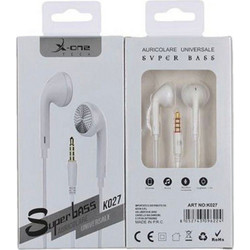 X-one K027 Handsfree In-Ear 3.5mm White