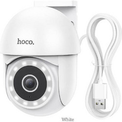 Hoco D2 IP Κάμερα Ασφαλείας Wi-Fi Full HD Αδιάβροχη Νυκτός με Αμφίδρομη Επικοινωνία