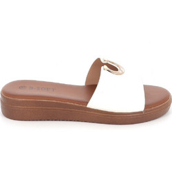 Γυναικείο Mule B-Soft Χρώματος Λευκό 4054.W