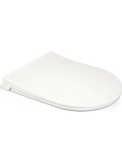 Stewe Home Καπάκι Λεκάνης D-Shape Πλαστικό Slim Soft Close Λευκό STE-015243-P15243