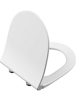 Stewe Home Καπάκι Λεκάνης D-Shape Πλαστικό Soft Close Λευκό STE-015371-P15371