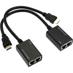 POWERTECH HDMI video extender μέσω καλωδίου RJ45, 1080p, 30m