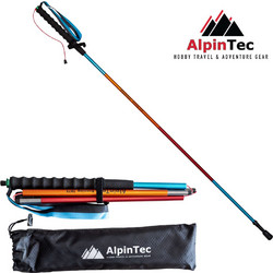 AlpinTec Σπαστό Μπατόν Πεζοπορίας Αλουμινίου Runner T-43 2τμχ 110cm