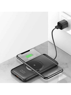 Ezra PB21 Wireless Magsafe Power Bank 10000mAh με Θύρα USB-A Black
