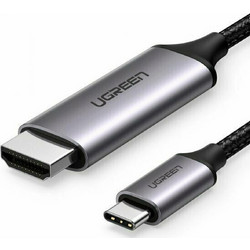 Ugreen Καλώδιο HDMI 2.0 Braided HDMI Male to USB-C 1.5m Black