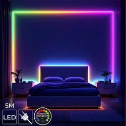Ταινία LED RGB Home Deco Factory LA0163 - 5 Μέτρα - 3 Λειτουργίες - Πολύχρωμο