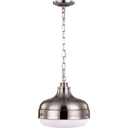 Feiss Cadence Κρεμαστό Φωτιστικό Οροφής Brushed Steel FE/CADENCE/2P BS