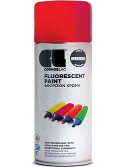 CosmosLac Fluorescent Φθορίζον Χρώμα Spray Κόκκινο 400ml