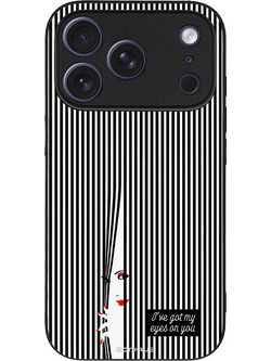 Sonique Stripe Stories Series Θήκη με Σχέδιο «Eye on You» Black (iPhone 17 Pro)