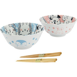 Σετ Μπολ + Chopsticks Kawaii Animals