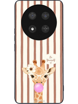Sonique Stripe Stories Series Θήκη (Honor Magic7 Lite 5G) Καφέ - Καμηλοπάρδαλη με Τσιχλόφουσκα