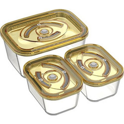 Crown GVC35115 Σετ Δοχεία Φαγητού 2x500ml 1x1500ml 3τμχ
