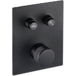 Tema Μίκτης Εντοιχισμού Push Button 2 Εξόδων DSU 5001N Μαύρος