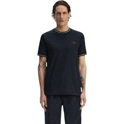 Fred Perry Ανδρική Μπλούζα Τ-Shirt Twin Tipped M1588-52A Navy - Μπλε