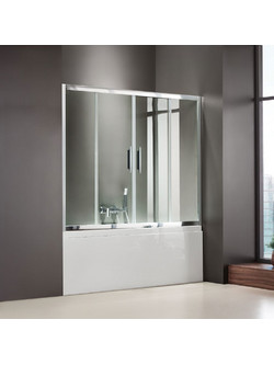 Καμπίνα Μπανιέρας Axis Bath Slider 2+2 SLB2X160T-100 157-161cm Clear