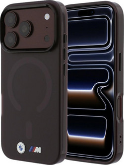 BMW M IML Frosted Metal Logo & Trims MagSafe Back Cover Burgundy (iPhone 18 Pro Max / 17 Pro Max)