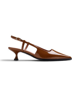 Gioseppo Γόβες Slingback Λουστρίνι με Λεπτό Χαμηλό Τακούνι Ταμπά