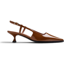 Gioseppo Γόβες Slingback Λουστρίνι με Λεπτό Χαμηλό Τακούνι Ταμπά