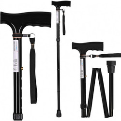 Folding walking stick ACTIONMED black LI100AM