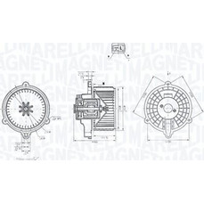 Magneti Marelli 069412384010 - ΒΕΝΤΙΛΑΤΕΡ ΕΣΩΤ.ΧΩΡΟΥ KIA SPORTAGE II 2004-10