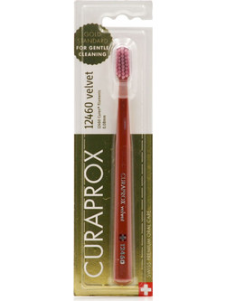Curaprox CS12460 Velvet Soft Οδοντόβουρτσα Μπορντό Ρόζ