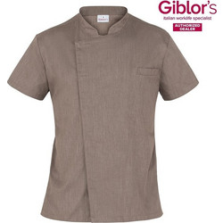 Σακάκι Σεφ Federico Slim Fit Tortora Καφέ Giblor's