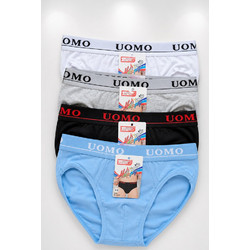 Εφηβικά σλιπ UOMO Αγόρι 4 Τεμάχια F-1377 - MULTICOLOR