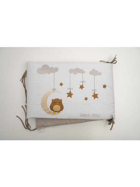 Raison d'etre Πάντα Κούνιας Dreamy Owl Καφέ 45x210cm