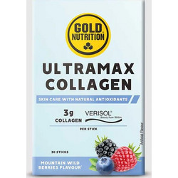 Gold Nutrition Ultra Max Collagen Verisol Mountain Wild Berries 30 Φακελάκια