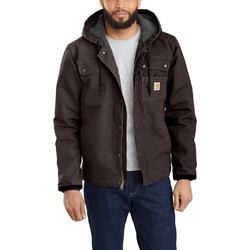 Carhartt Washed Duck Sherpa-Lined Ανδρικό Μπουφάν Καφέ