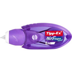 Διορθωτικό Ταινία Μωβ 8m 5mm Ποντίκι Tipp-ex Microtape Twist Bic (8706151)