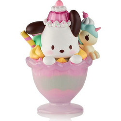 Hello Kitty & Friends Window Box Figure Fast Food Pochacco Pink Unicorn Sundae 9 cm